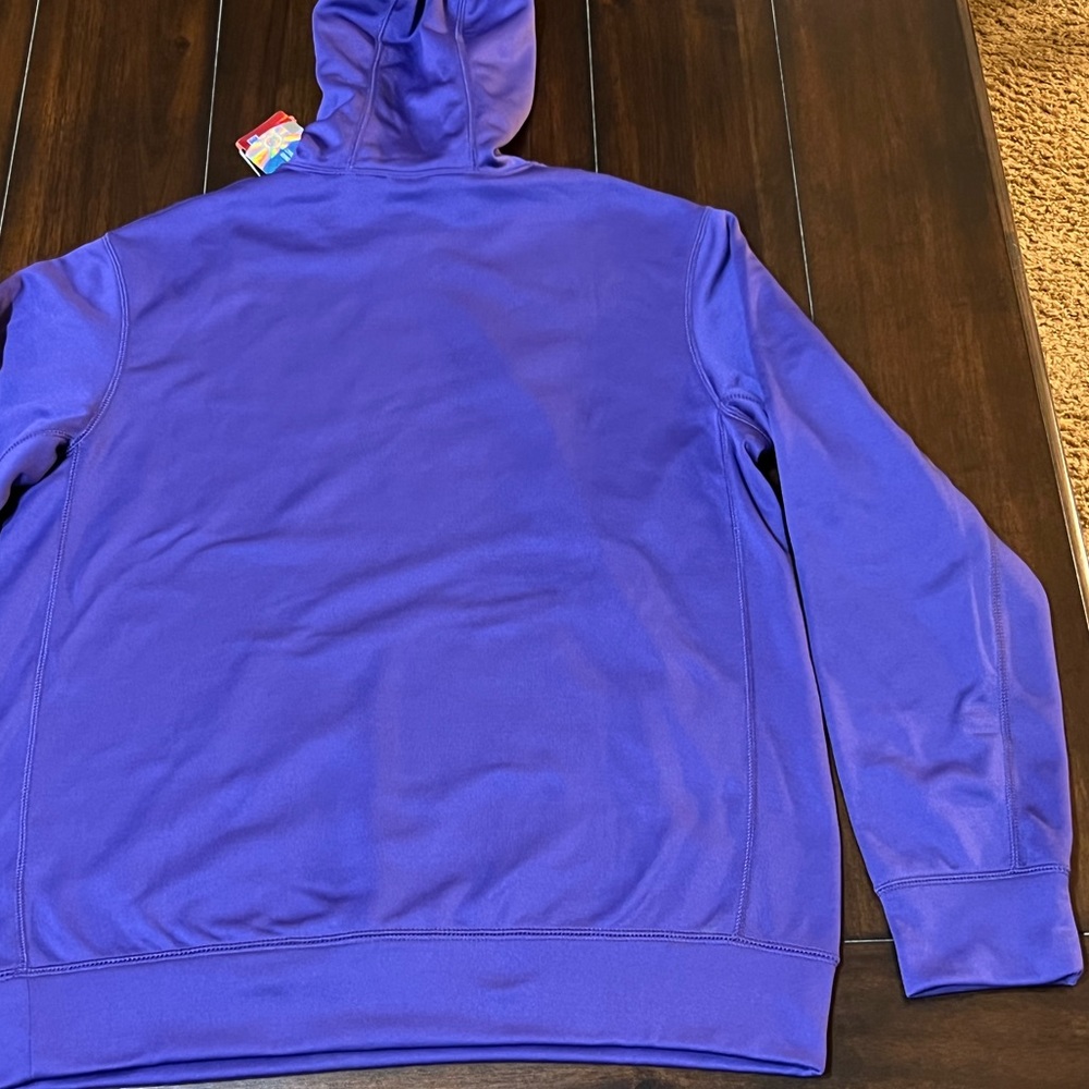 RARE 2013 NWT NIKE THERMA-FIT PURPLE/GOLD LSU TIGERS KO WARP HOODIE SZ MEDIUM - Picture 12 of 13